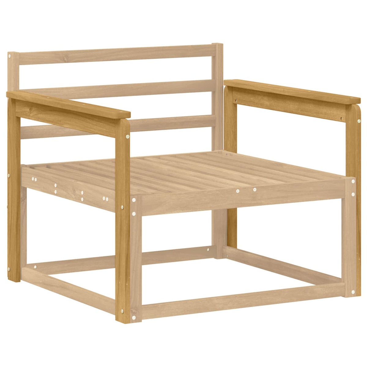 Vidaxl armleuningen module 2 st wit 79 x 6 x 61 cm massief acaciahout