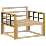 Vidaxl armleuningen module 2 st wit 80 x 6 x 61 cm massief acaciahout
