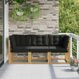 Vidaxl 3 st outdoor midden- en hoeksalon wit