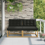 Vidaxl buiten midden sofa massief acaciahout wit