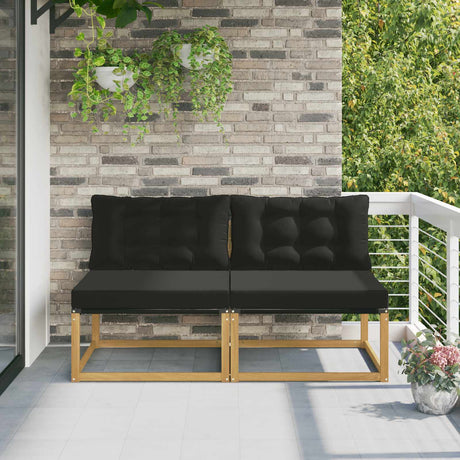 Vidaxl buiten midden sofa massief acaciahout wit