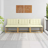 Vidaxl buiten midden sofa massief acaciahout wit