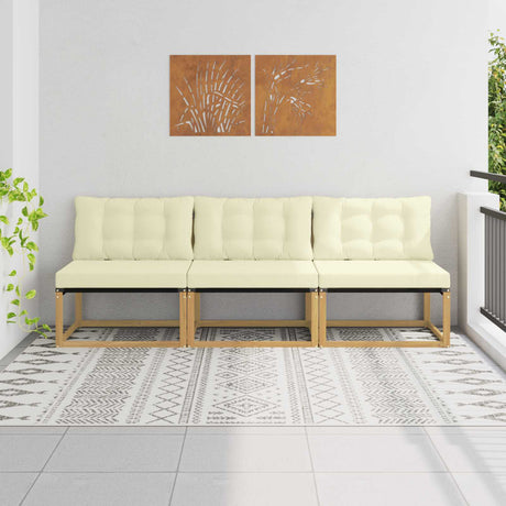 Vidaxl buiten midden sofa massief acaciahout wit