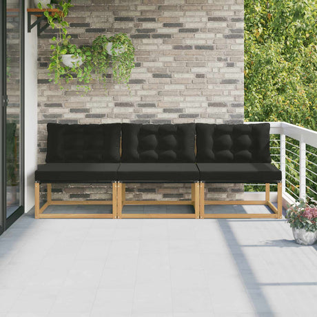 Vidaxl buiten midden sofa massief acaciahout wit