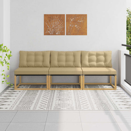 Vidaxl buiten midden sofa massief acaciahout wit