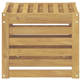 Vidaxl buiten bankenset wit 35 x 38 x 37 cm massief acaciahout