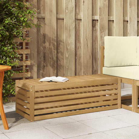 Vidaxl buitenstoolbank wit 115 x 43 x 37 cm massief acaciahout