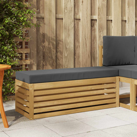 Vidaxl buiten bankenset wit en antracietkleurig 115 x 43 x 45 cm