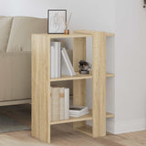 Vidaxl boekenkast 2-laags 52 x 25 x 71,5 cm bewerkt hout sonoma eiken