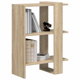 Vidaxl boekenkast 2-laags 52 x 25 x 71,5 cm bewerkt hout sonoma eiken