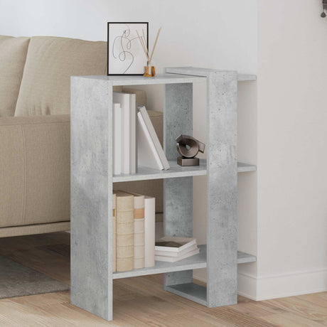 Vidaxl boekenkast 2-laags 52 x 25 x 71,5 cm bewerkt hout beton grijs