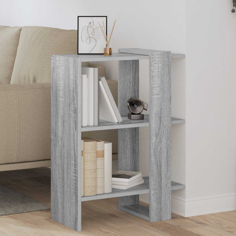Vidaxl boekenkast 2-laags 52 x 25 x 71,5 cm bewerkt hout grijs sonoma