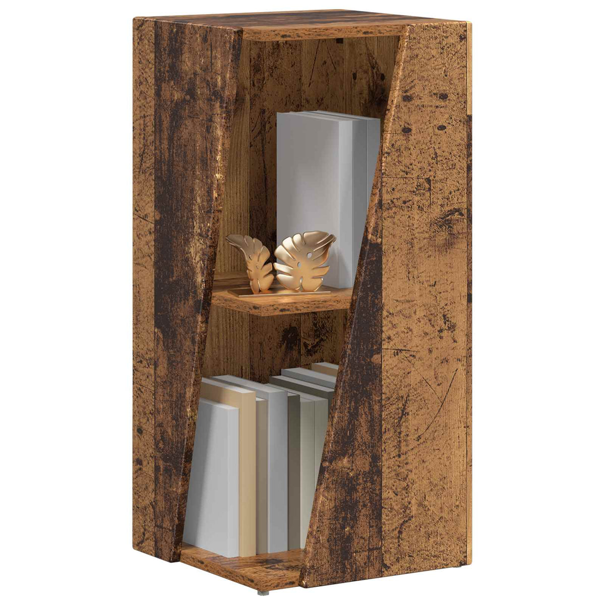 Vidaxl zijplank 33 x 32 x 70,5 cm bewerkt hout oudhout