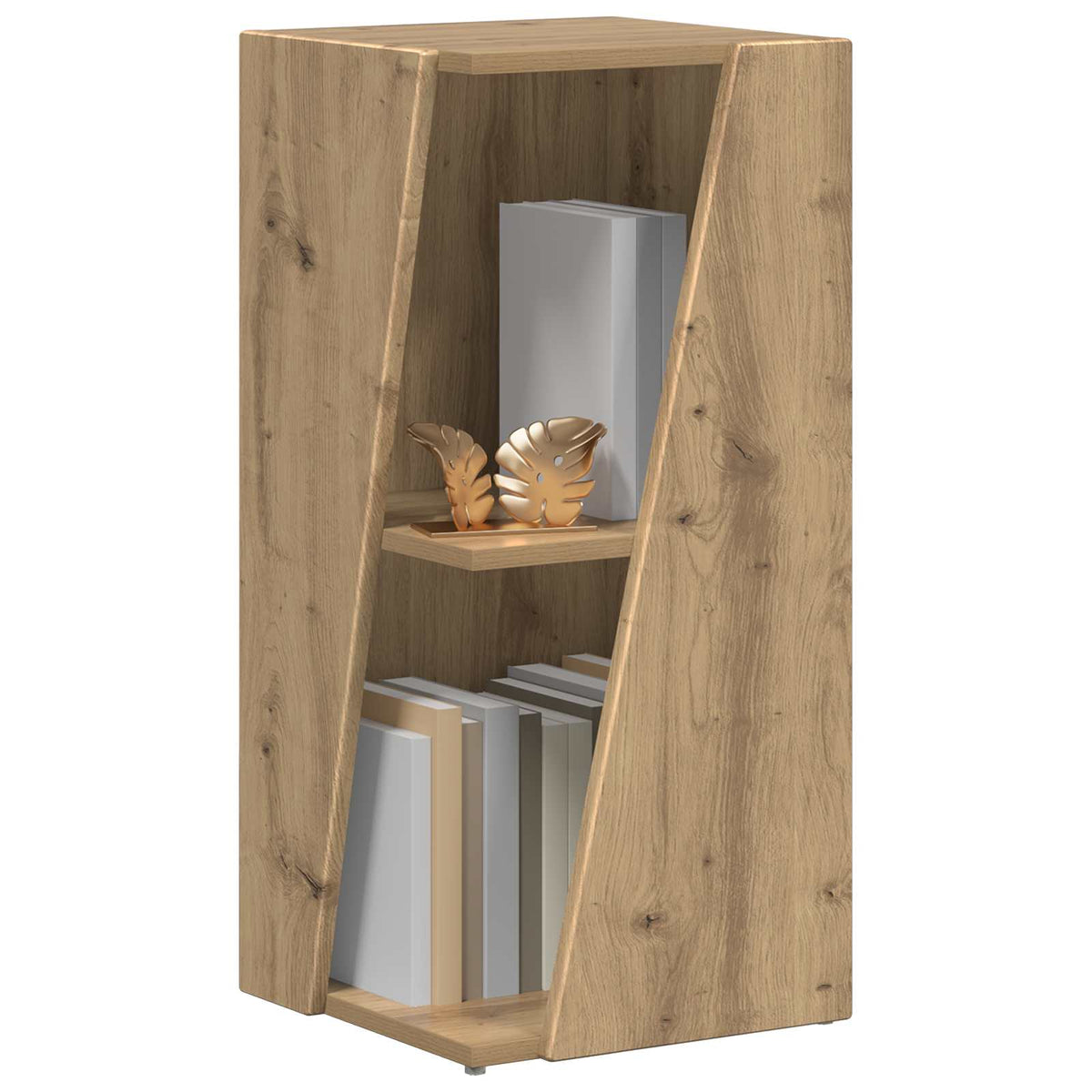 Vidaxl zijplank 33 x 32 x 70,5 cm bewerkt hout artisan eiken