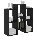 Vidaxl dressoir zwart eiken 90 x 30 x 90 cm
