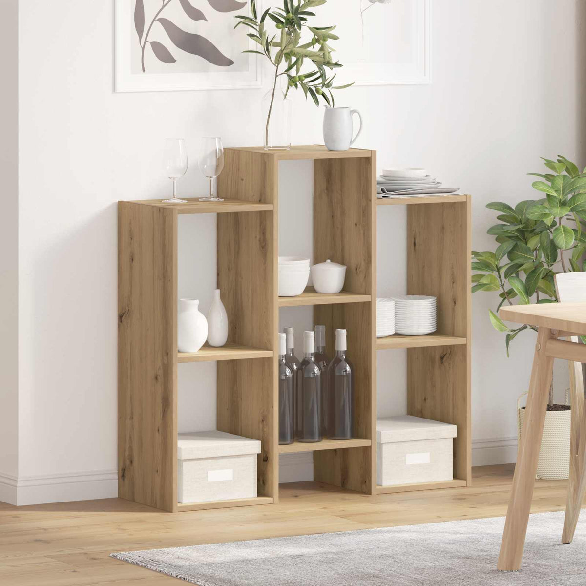 Vidaxl dressoir artisan eiken 90 x 30 x 90 cm