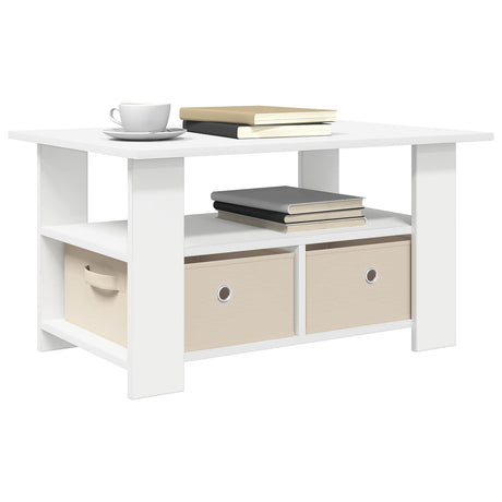 Vidaxl salontafel wit 77 x 55 x 42 cm bewerkt hout