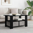 Vidaxl salontafel zwart eiken 77 x 55 x 42 cm bewerkt hout