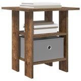 Vidaxl nachtkastje 2 st gerookt eiken 41 x 40 x 45 cm bewerkt hout