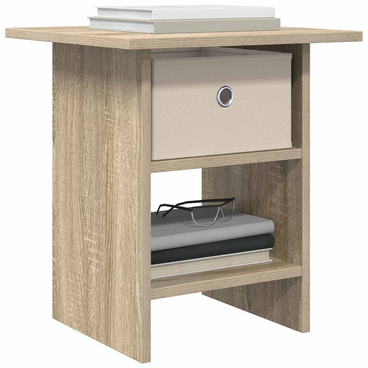 Vidaxl nachtkastje 2 st sonoma eiken 41 x 40 x 45 cm bewerkt hout