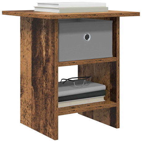 Vidaxl nachtkastje 2 st oudhout 41 x 40 x 45 cm bewerkt hout