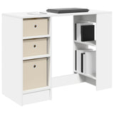 Vidaxl bureau wit 100 x 40 x 75 cm bewerkt hout