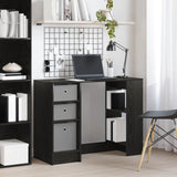 Vidaxl bureau zwart eiken 100 x 40 x 75 cm bewerkt hout