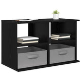 Vidaxl tv-standaard met lade zwart eiken 79 x 40 x 48 cm