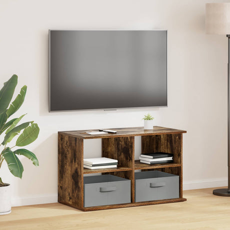 Vidaxl tv-standaard met lade gerookt eiken 79 x 40 x 48 cm