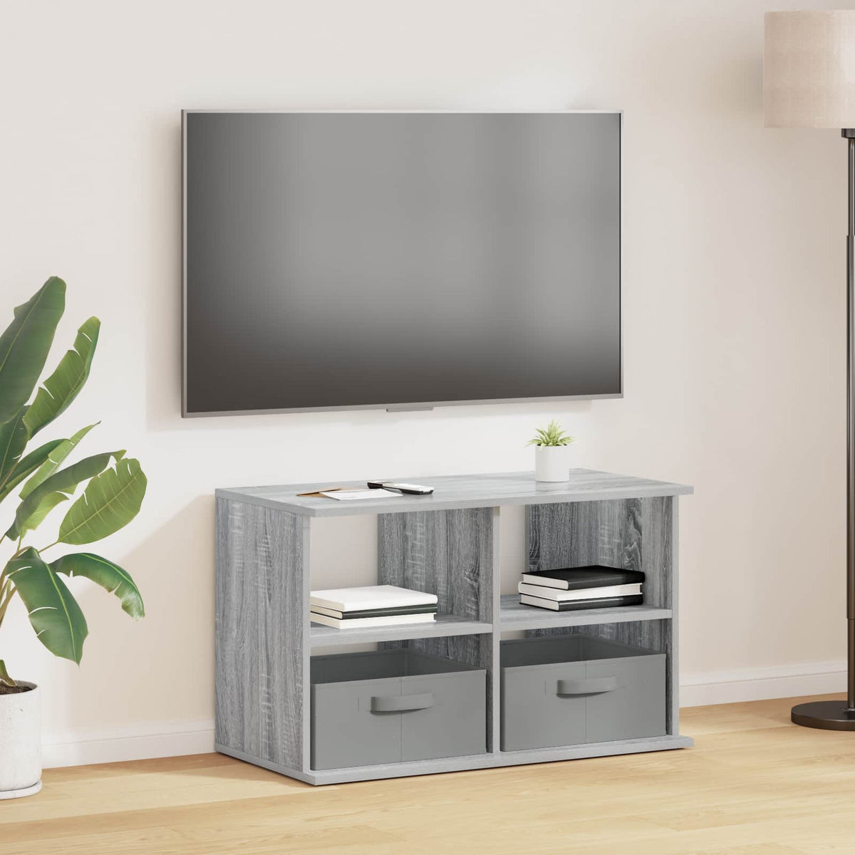 Vidaxl tv-standaard met lade grijs sonoma 79 x 40 x 48 cm