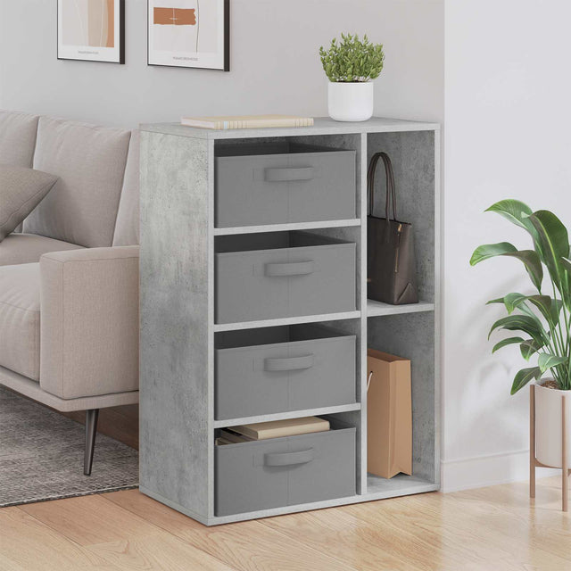 Vidaxl dressoir betongrijs 60 x 33,5 x 84 cm