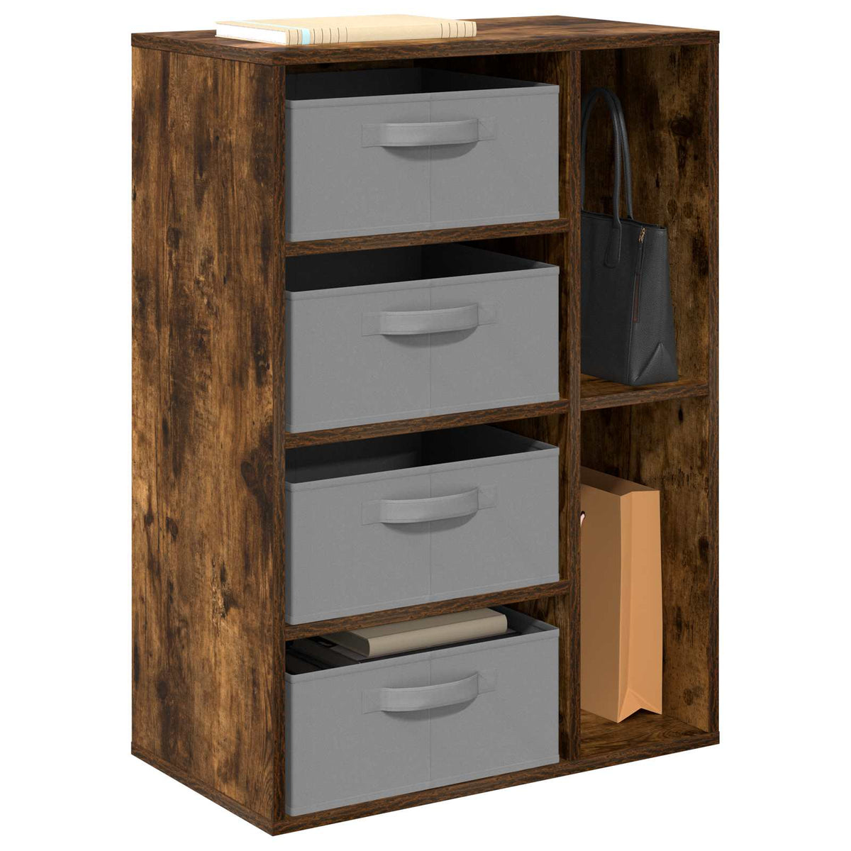 Vidaxl dressoir gerookt eiken 60 x 33,5 x 84 cm