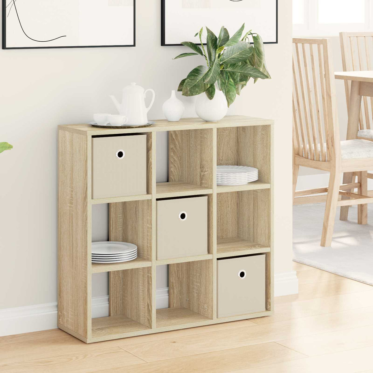 Vidaxl dressoir sonoma eiken 73,5 x 24 x 69,5 cm