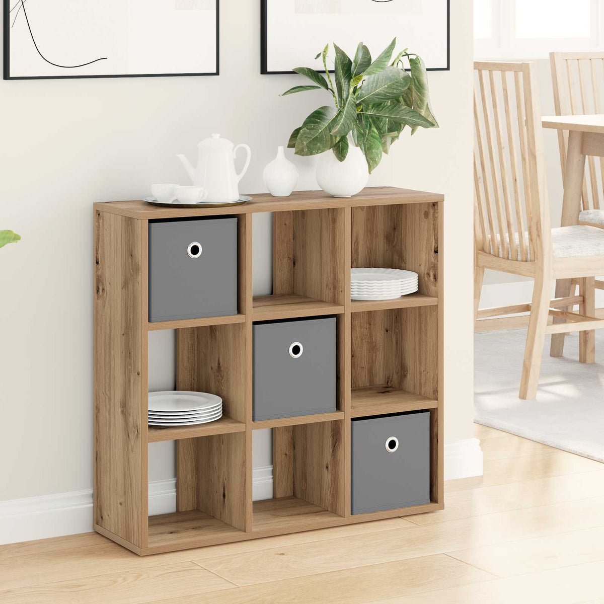 Vidaxl dressoir artisan eiken 73,5 x 24 x 69,5 cm