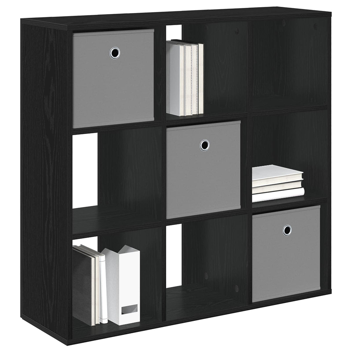 Vidaxl dressoir zwart eiken 88,5 x 29 x 84,5 cm