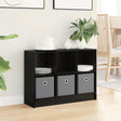 Vidaxl dressoir zwart eiken 73,5 x 22,5 x 53,5 cm