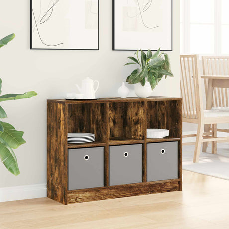Vidaxl dressoir gerookt eiken 88,5 x 27,5 x 63,5 cm
