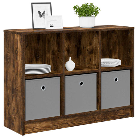 Vidaxl dressoir gerookt eiken 88,5 x 27,5 x 63,5 cm