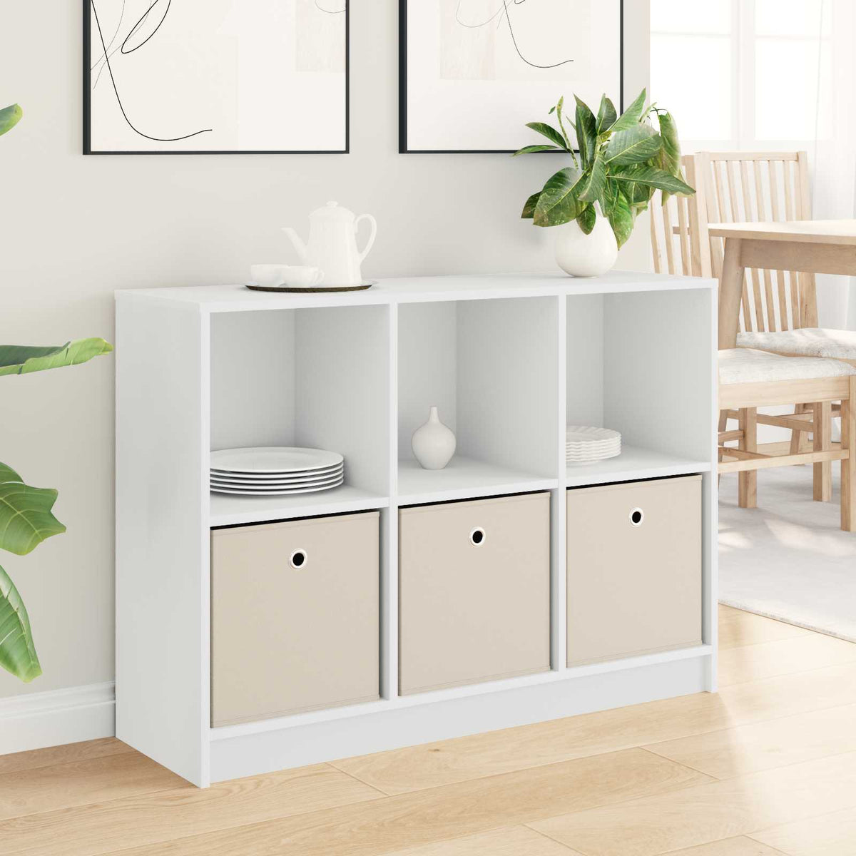 Vidaxl dressoir wit 102 x 32 x 73,5 cm