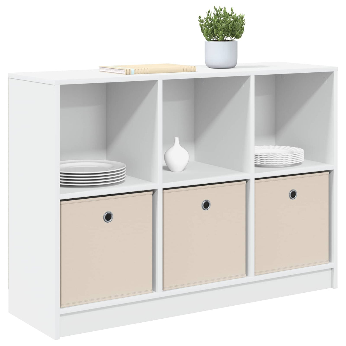 Vidaxl dressoir wit 102 x 32 x 73,5 cm