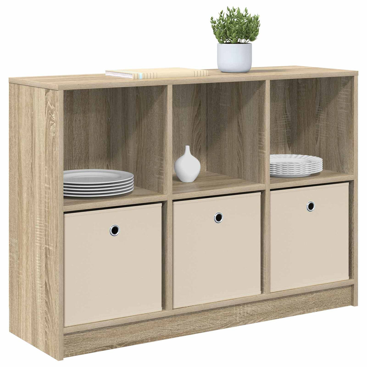 Vidaxl dressoir sonoma eiken 102 x 32 x 73,5 cm