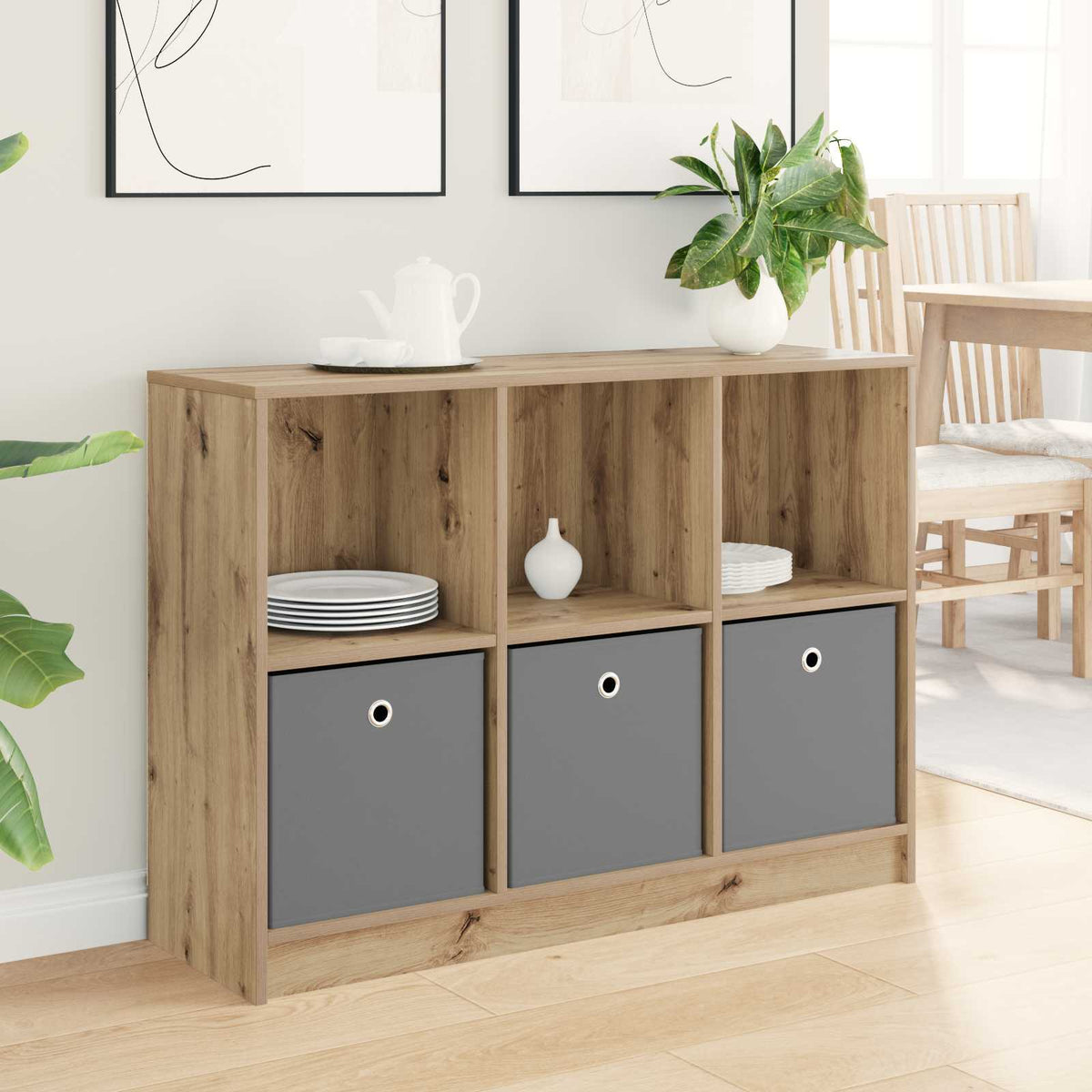 Vidaxl dressoir artisan eiken 102 x 32 x 73,5 cm