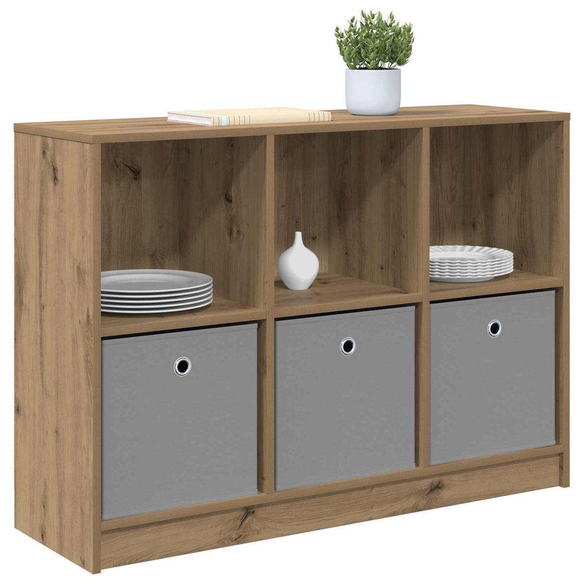 Vidaxl dressoir artisan eiken 102 x 32 x 73,5 cm