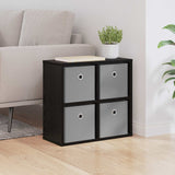 Vidaxl dressoir zwart eiken 49,5 x 22 x 47 cm