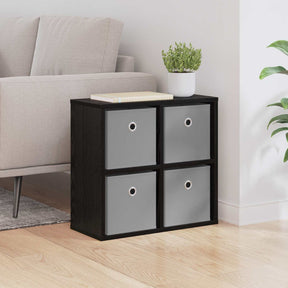 Vidaxl dressoir zwart eiken 49,5 x 22 x 47 cm