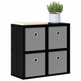 Vidaxl dressoir zwart eiken 49,5 x 22 x 47 cm