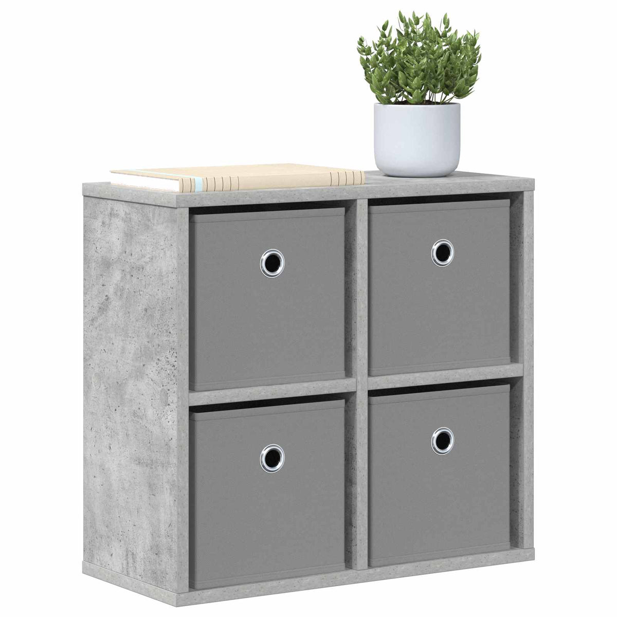Vidaxl dressoir beton grijs 49,5 x 22 x 47 cm
