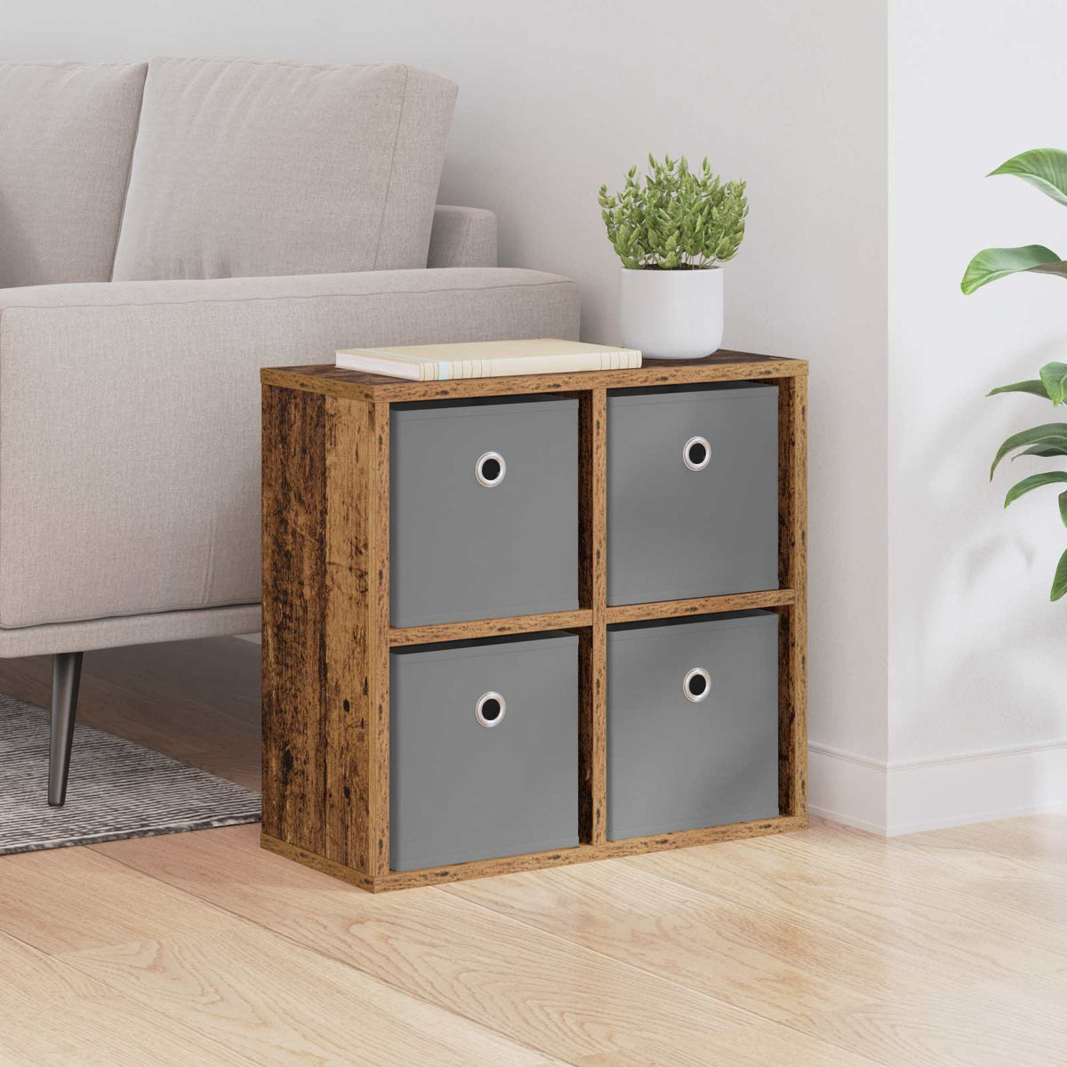 Vidaxl dressoir oudhout 49,5 x 22 x 47 cm