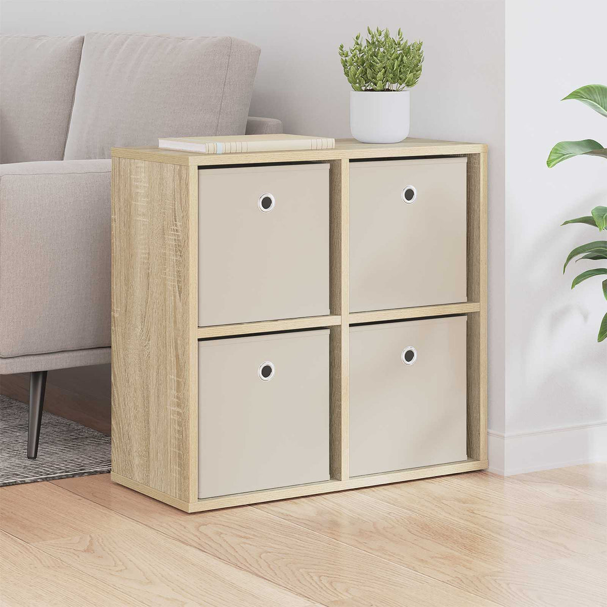 Vidaxl dressoir sonoma eiken 59,5 x 27 x 57 cm