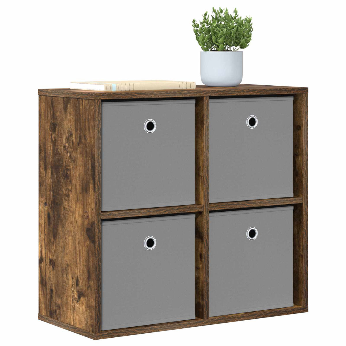 Vidaxl dressoir gerookt eiken 59,5 x 27 x 57 cm